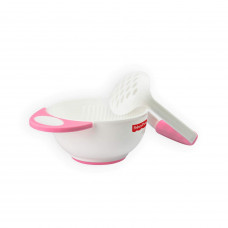 Fisher-Price Food Mash & Serve Bowl Set, Pink (01016810)